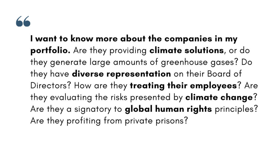 Milennial ESG Investing Question 2